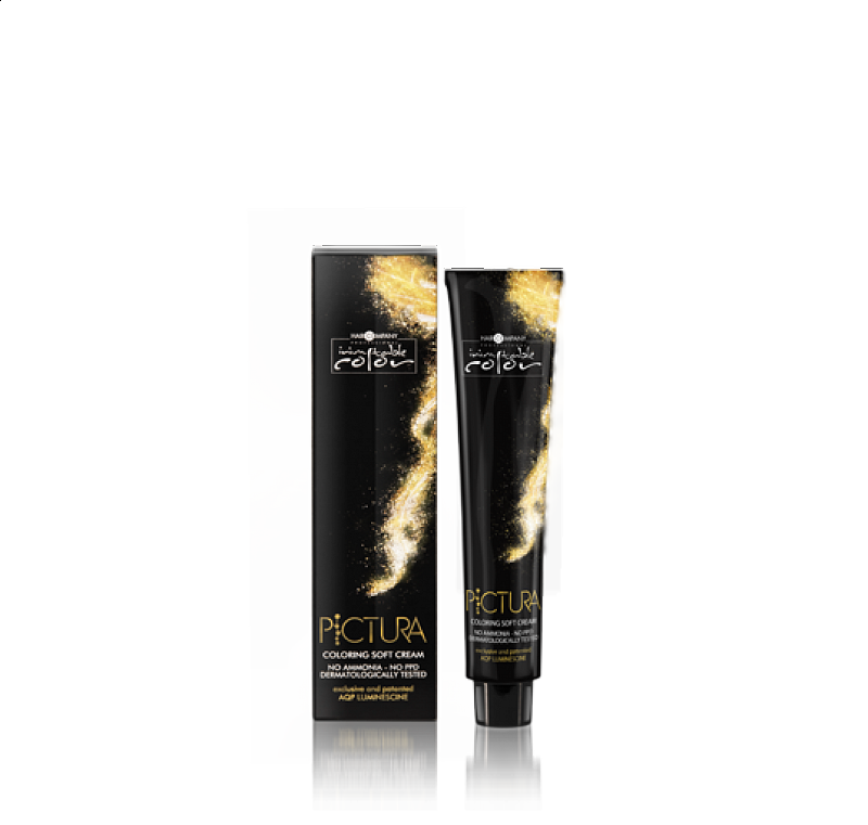 Hair Company Pictura coloring soft cream - farba na vlasy bez amoniaku 100 ml - zlaté odtiene