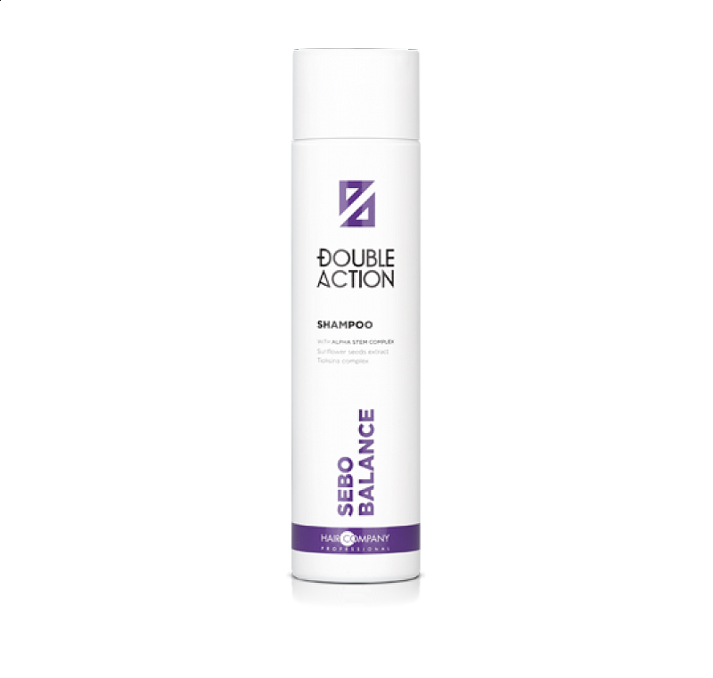 SEBO BALANCE SHAMPOO Double Action Haircompany – šampón na reguláciu kožného mazu 250 ml.