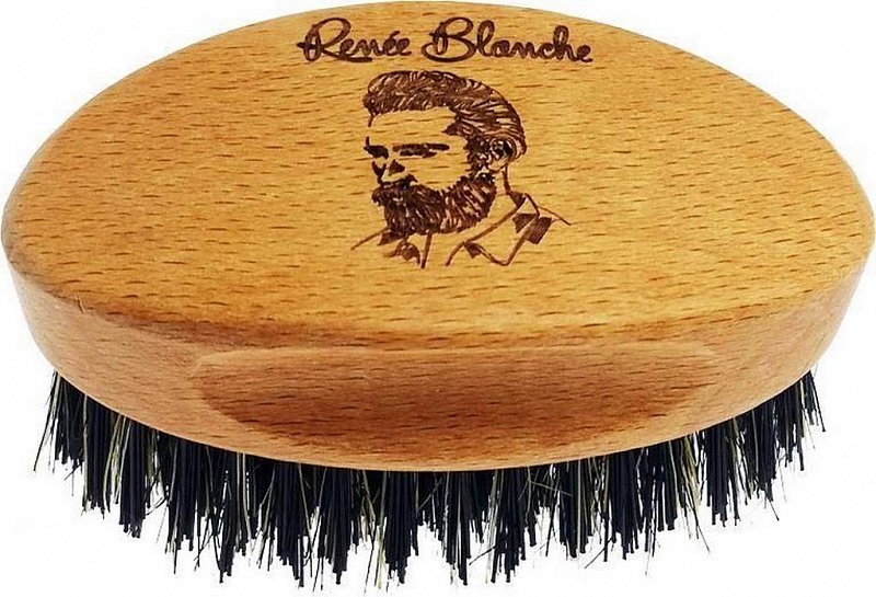 BEARD BRUSH RENÉE BLANCHE - oválna kefa na bradu a fúzy